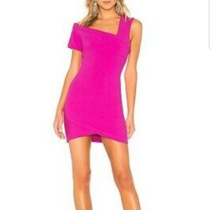 5à7 cinq à Sept Hot Pink Dress